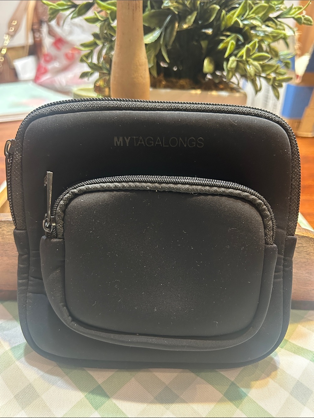 My Tagalongs Black Compact Cube Travel Pouch Organizer